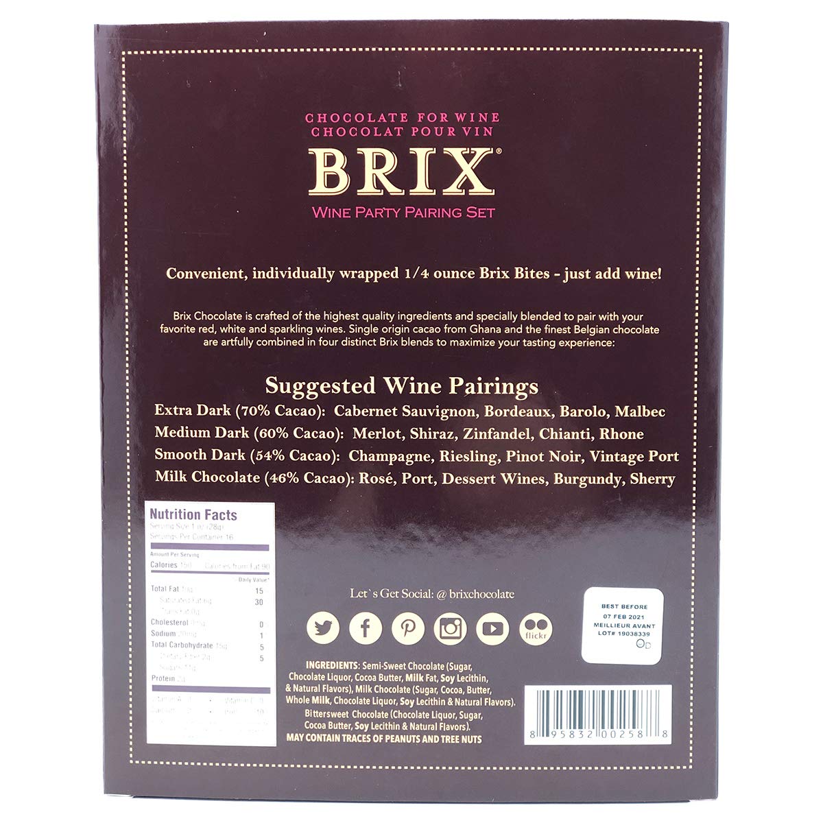 Back of Box of Brix Pairing Kit
